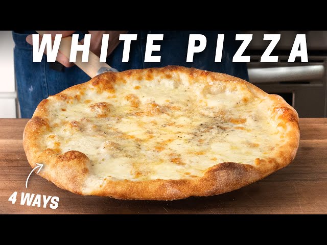 White Pizza 4 Ways (Proving Pizza Doesn't Need Sauce)