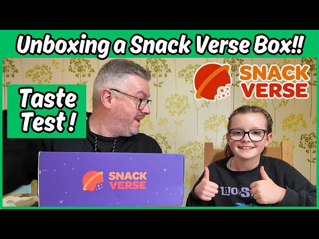 UNBOXING and TASTE TEST of a SNACK VERSE Premium Box!