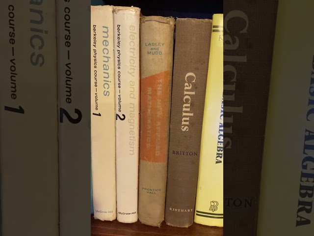 Some Math and Physics Books from my Bookshelf #math #physics