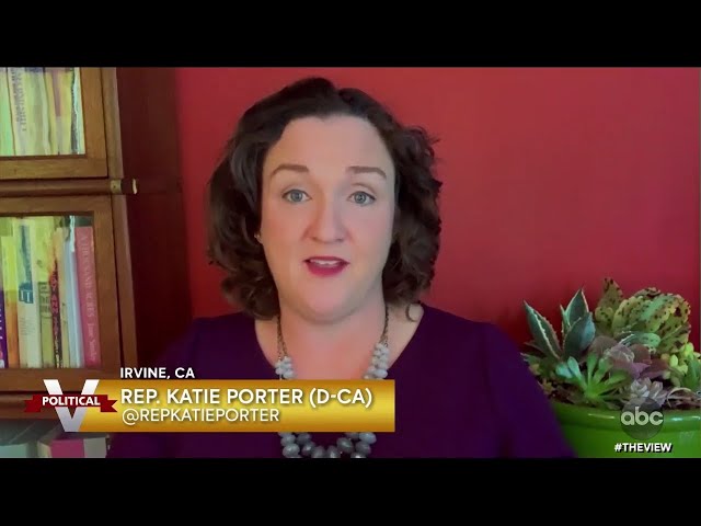 Katie Porter Reacts To Heated Exchange With Steve Mnuchin Over Covid-19 Relief | The View