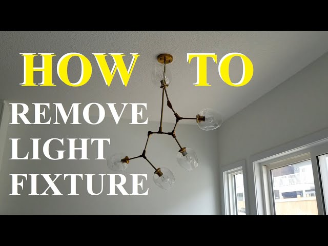 How To Remove Light Fixture Ceiling Light Pendant Light - EASY & SIMPLE! DIY