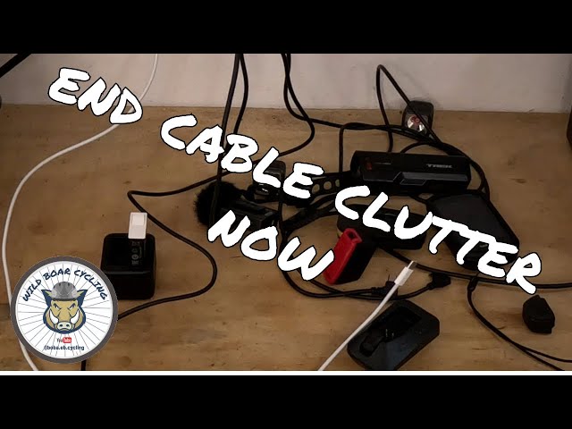 Best way to organize charging cables for bicycles and campers.  End cable clutter now!