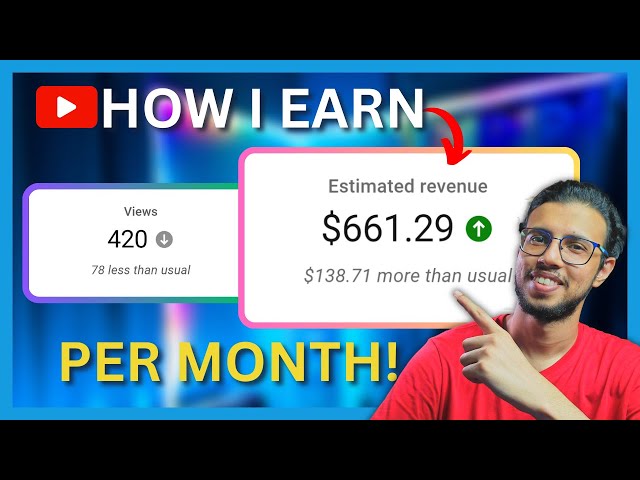 How I Make $661.29 on YouTube with LOW Views!
