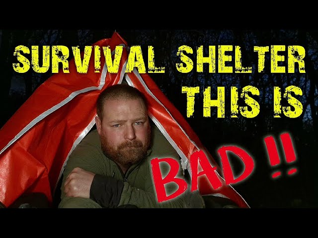 BIG MISTAKE!! Overnight camping in a tube survival tent
