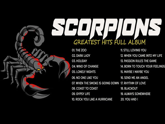 Scorpions Gold Greatest Hits Album | Best of Scorpions | Scorpions Playlist 2023