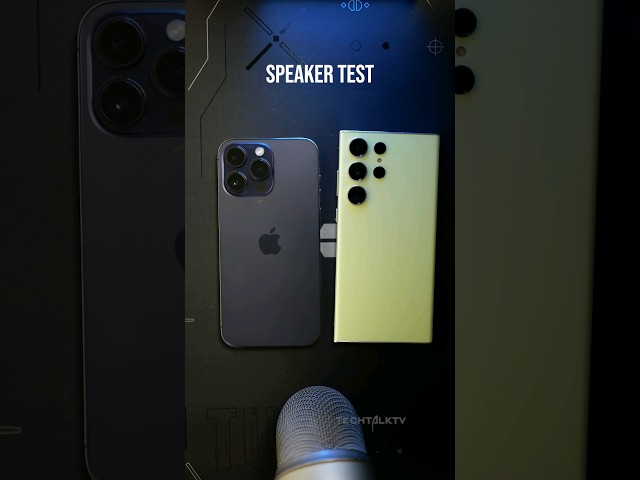 Samsung Galaxy S23 Ultra vs iPhone 14 Pro Max - SPEAKER TEST