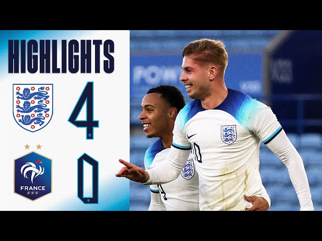 England U21 4-0 France U21 | Smith Rowe, Madueke, Ramsey & Jones Run Rampant! | Highlights