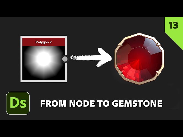 Create Radial Gemstones in Substance 3D Designer (Pt 13) | For Beginners | Adobe Substance 3D