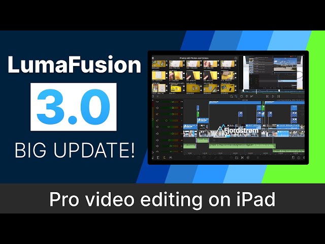 LumaFusion 3.0: external drive editing, stabilisation and more! —Video editing on iPad Pro/Air