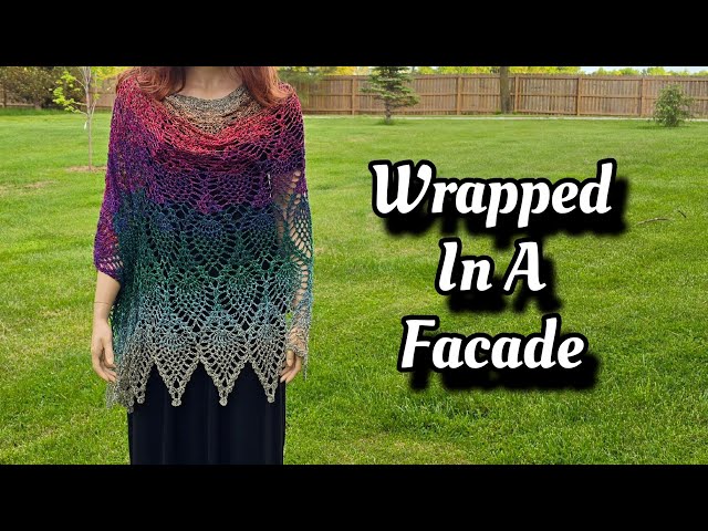 Learn To Crochet Pineapple Stitch Rectangle Wrap Tutorial - Wrapped In A Facade