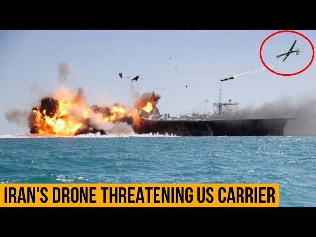 WAR FEARS! Iranian Drone to ATTACK US Carrier In Arabian Gulf.
