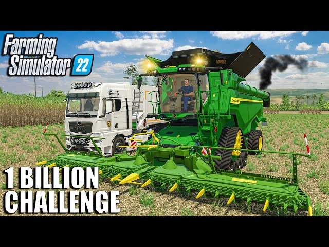 SUGARCANE HARVEST and LOAD with John Deere X9 | BROKE to $1 BILLION | Farming Simulator 22