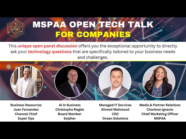 LIVE: Open Tech Talk for Companies