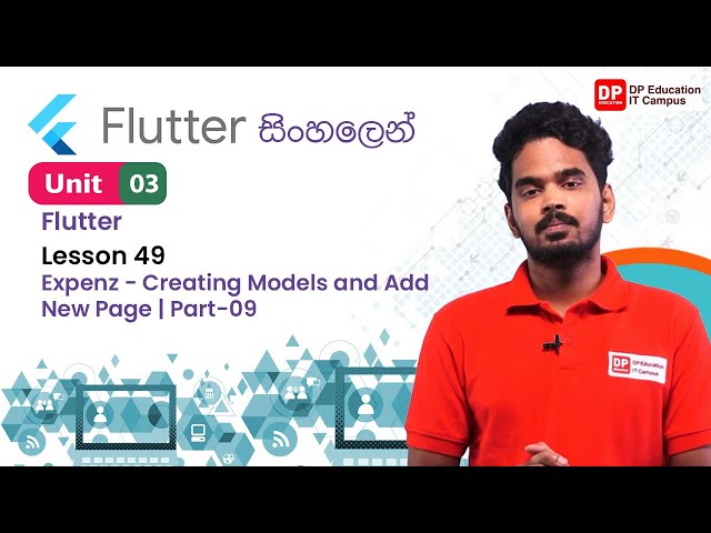 Unit 03 | Lesson 49 | Expenz - Creating Models and Add New Page | App-07 | Part-09 | Flutter