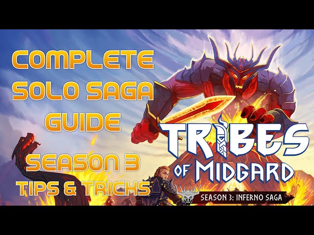 Tribes of Midgard - SOLO Saga Mode Guide (Season 3) - ALL THREE SAGA BOSSES KILLED BY DAY 10