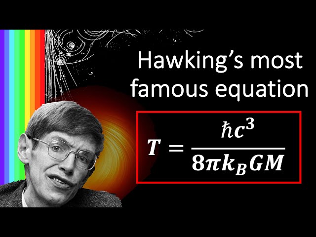 Deriving Hawking's most famous equation: What is the temperature of a black hole?
