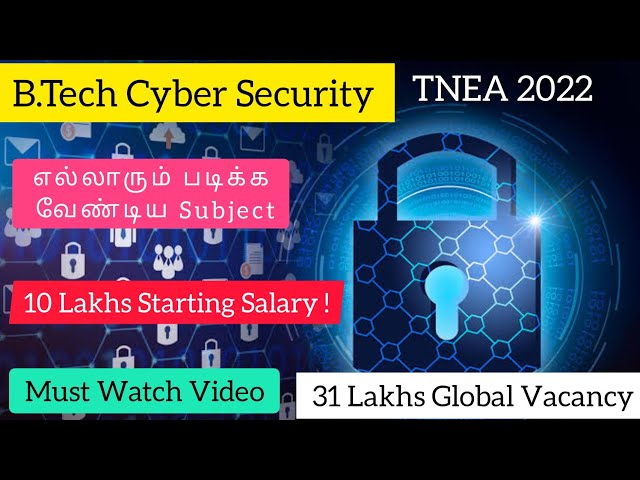 எல்லாரும் படிக்க வேண்டிய B.tech Cyber Security|31 Lakh Vacancy in 2022|Syllabus,Scope|Dineshprabhu