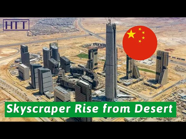Many towering buildings appeared in desert, who made it?