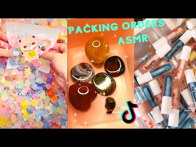 Satisfying packing orders ✨ ASMR style ✨ TikTok compilation #21 #asmr #packingorders #smallbusiness