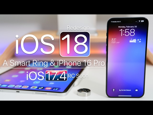 iOS 18 Redesign, A Smart Ring and iPhone 16 Pro