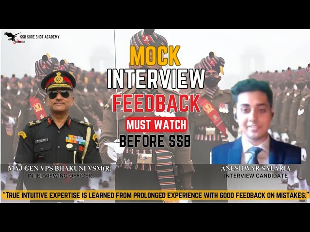 Gen Bhakuni's SSB Online Interview Feedback | SSB Sureshot academy #ssbinterview #ssbinterviewtips
