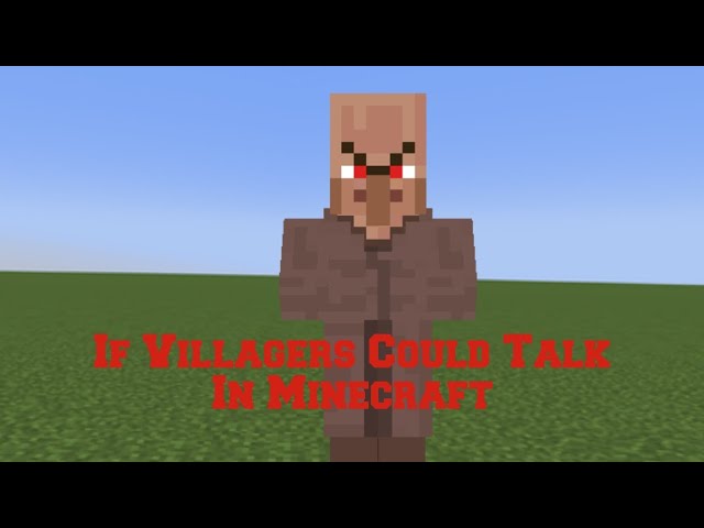 If Villagers Could Talk In Minecraft Comptiton p1 #shorts #meme