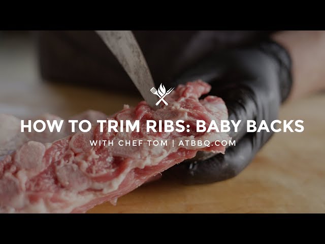 How to Trim Baby Back Ribs with Chef Tom  |  ATBBQ.com
