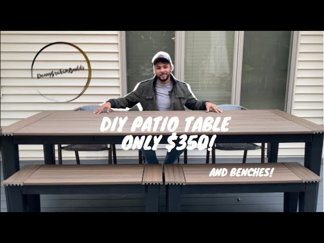 DIY Patio Table (with Trex decking)! | Plans Available!