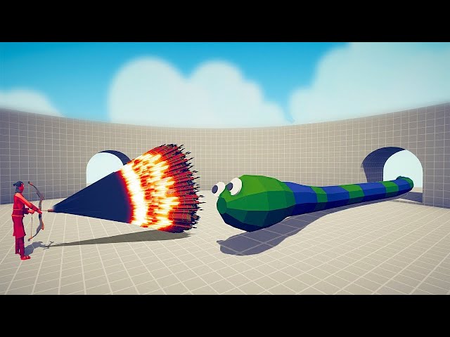 GIANT TITANOBOA vs EVERY GOD - Totally Accurate Battle Simulator TABS