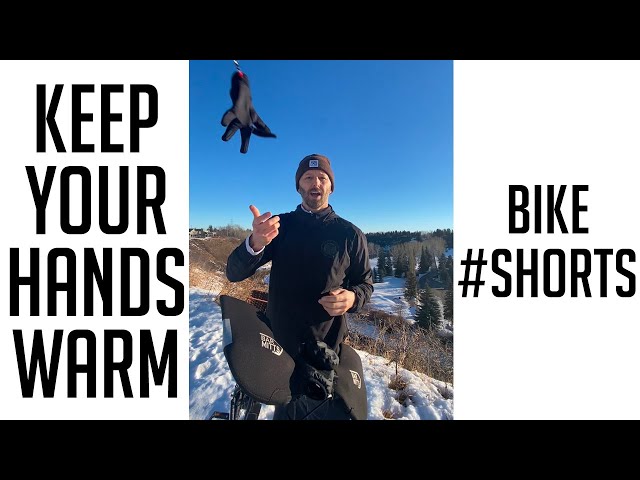 Keeping your hands warm while bike commuting - 4 tips in 1 minute #shorts