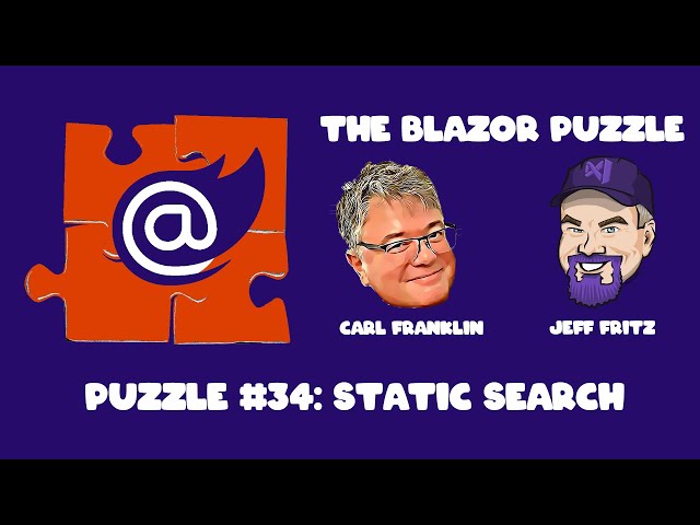The Blazor Puzzle : Puzzle 34 - Static Search