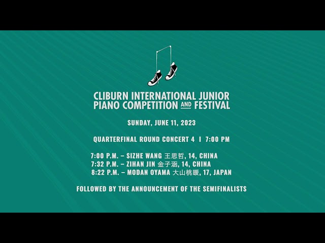 Quarterfinal Round Concert 3 – 2023 Cliburn International Junior Piano Competition and Festival