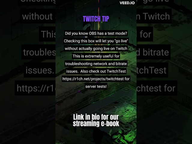OBS Test Mode - Twitch Tips