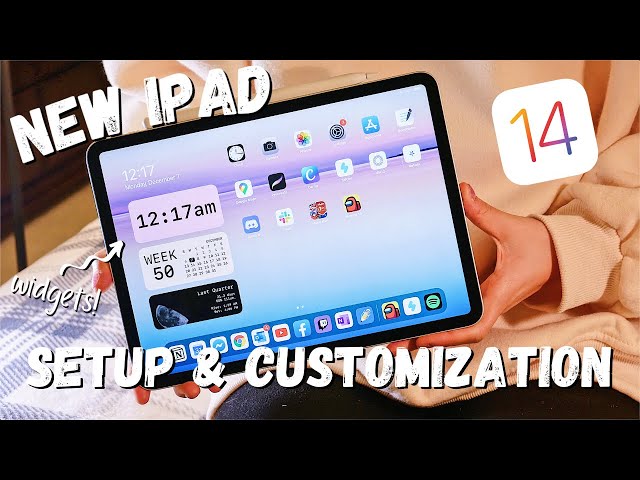 FIRST 10 THINGS TO DO ON NEW IPAD | Setup + Customization on iPadOS 14