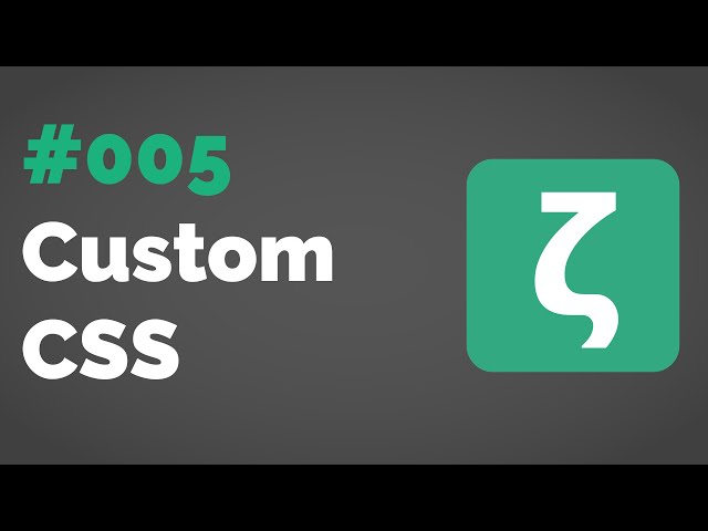 [[Zettlr HowTo]] #005: Custom CSS