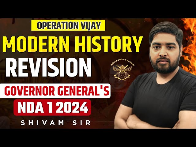 Governor Generals - Modern History Revision | History For NDA - Target NDA 1 2024 | Learn With Sumit