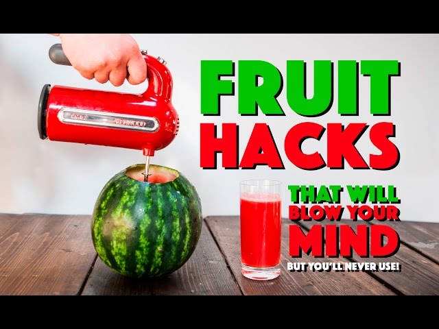 6 Fruit Hacks That'll BLOW YOUR MIND But You'll Never Use! | Sorted Food