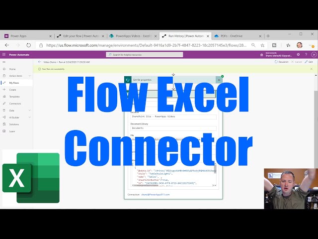 Microsoft Flow Excel Online Connector - Dynamic files 😮, odata, pagination and more