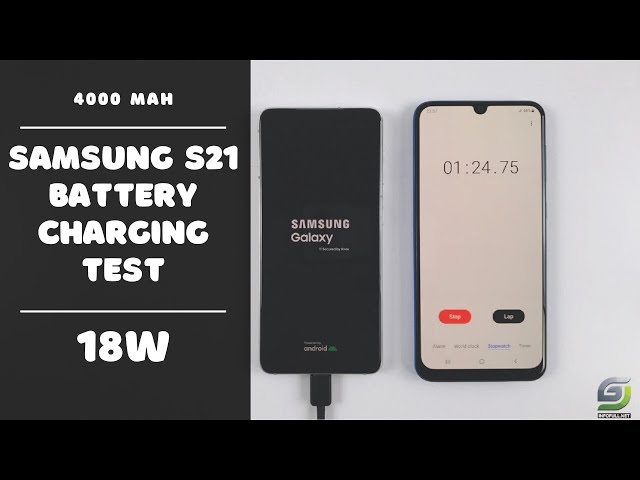 Samsung Galaxy S21 Battery fast Charging test 0% to 100% | 18W fast charger 4000 mAh