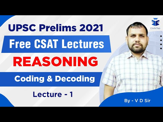 FREE Intensive CSAT Revision | UPSC Prelims 2021 | Reasoning Day 1