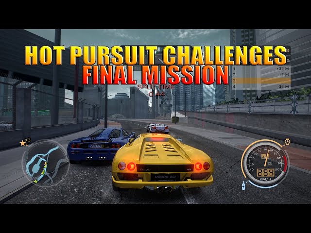 NFS Hot Pursuit Challenges - Lamborghini Diablo (Last Challenge Hard)
