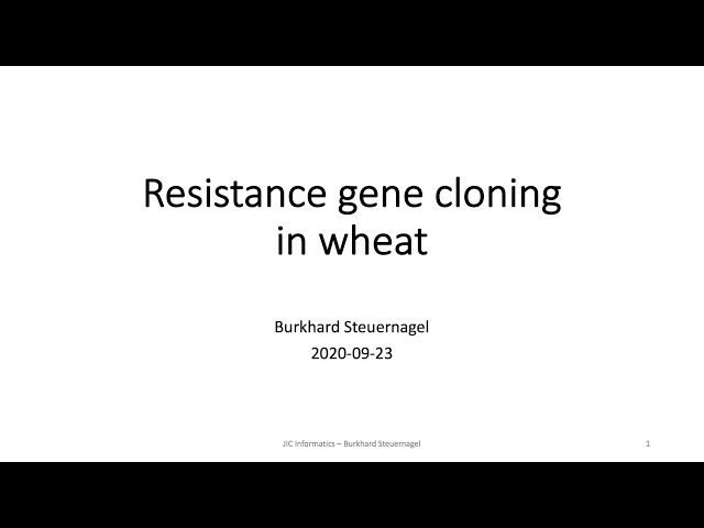 Webinar: Resistance gene cloning in wheat