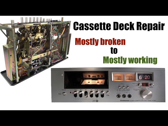 REPAIRING the Flip-Clock Cassette Deck - Pioneer CT-50T