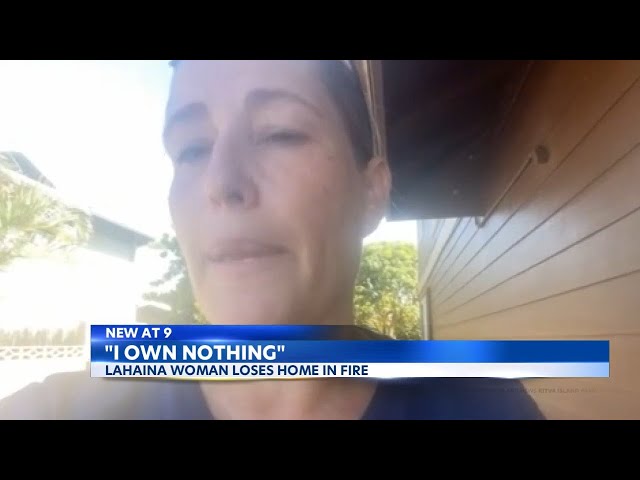 Maui resident describes evacuating her family of 8, as fire destroys everything