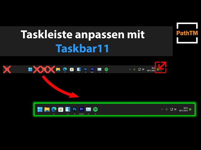 Taskleiste anpassen mit Taskbar11 - Open Source Serie | PathTM