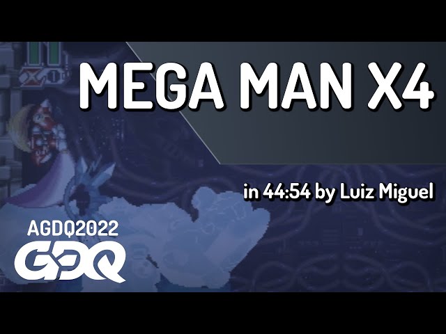 Mega Man X4 by Luiz Miguel in 44:54 - AGDQ 2022 Online