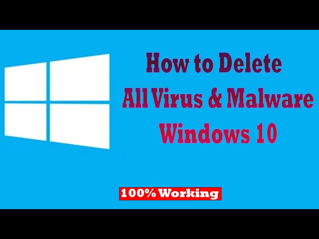 How to Remove Any Virus From Windows 10 For Free | Delete All Viruses from Laptop