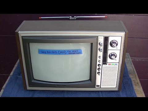 Mint 1977 Sony Trinitron KV1512 Repair Vintage Color Television
