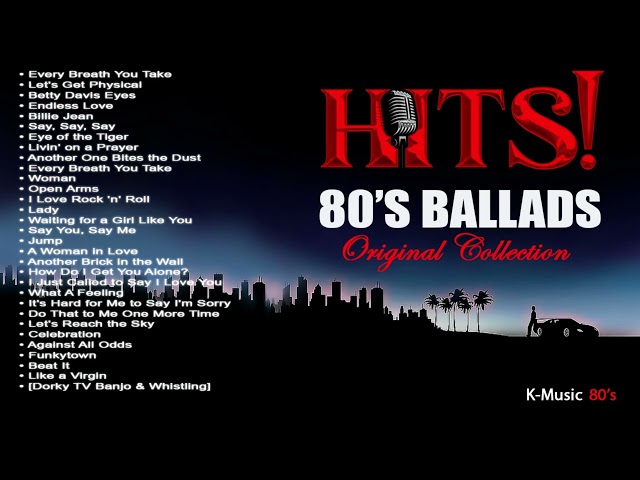 HITS! 80's Ballads - Hits 80's Songs - Hits 80's Pop Rock - Hits 80's Playlist