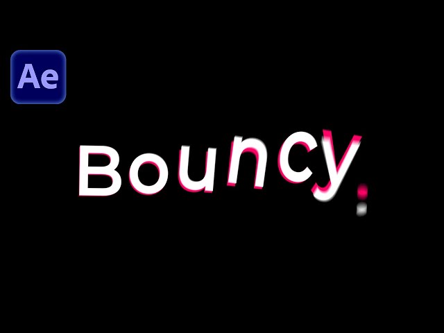 Bouncy Text Animation in After Effects | After Effects Tutorial Deutsch